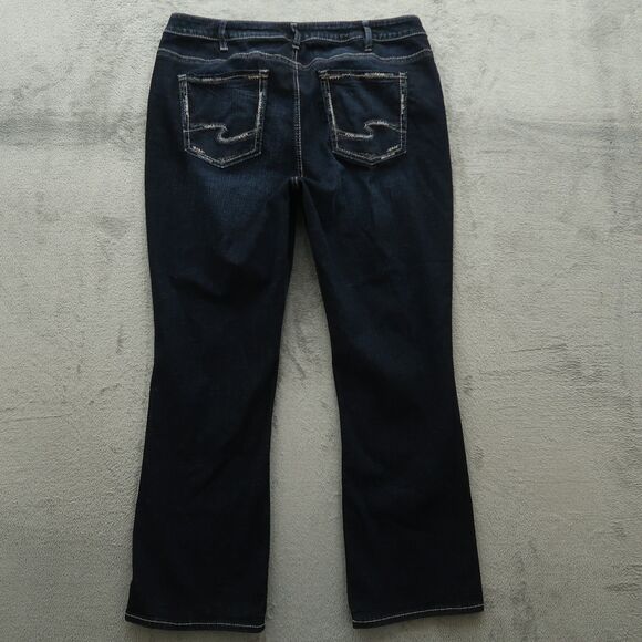 Silver Jeans Women's Size 18 Blue High-Rise Avery Slim Boot Denim 30.5" Inseam - Picture 1 of 16